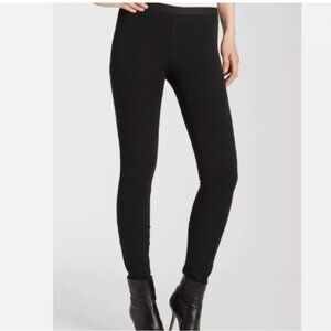 Helmut Lang black pull on moto bondage jersey leggings small